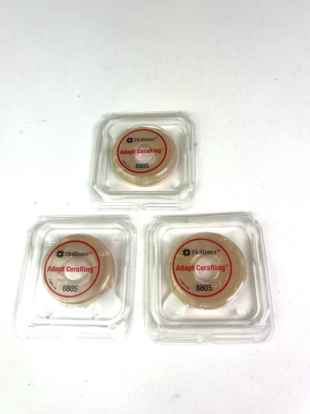 3x Hollister 8805 Adapt CeraRing Ostomy Barrier Ring 2”